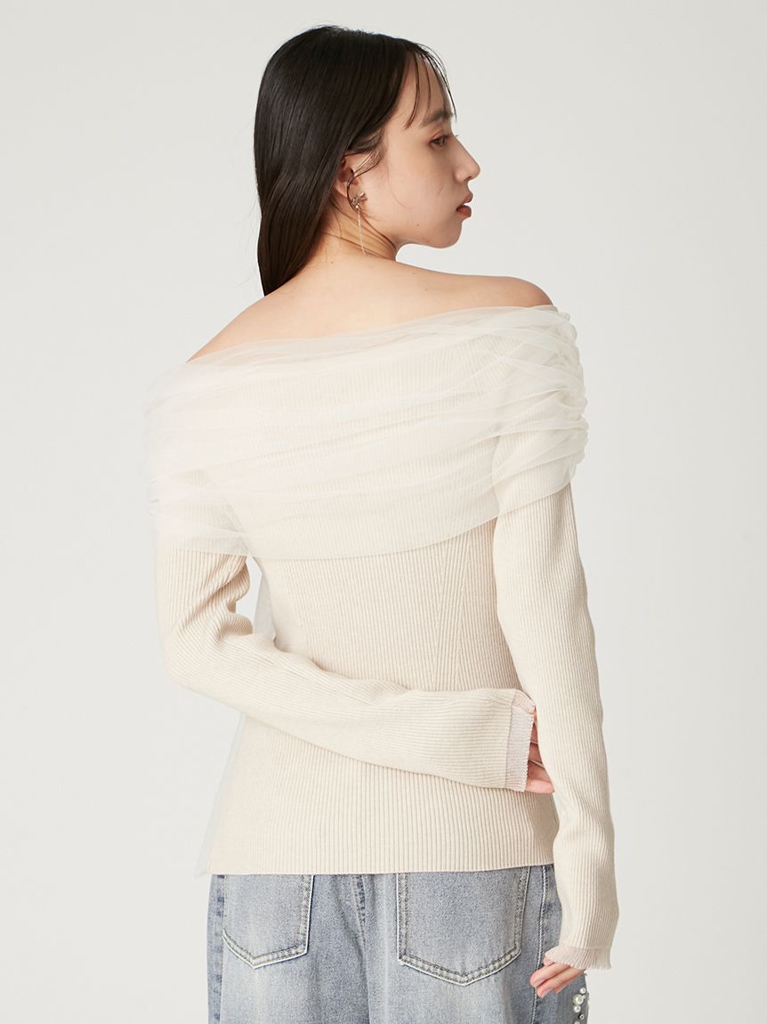 3wayリボンオフショルニットプルオーバー(ニット)｜トップス｜FRAY I.D