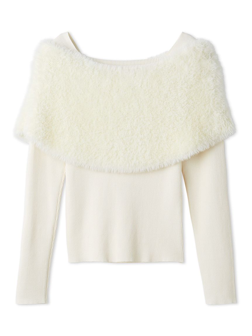 ファーケープニット(ニット)｜トップス｜FRAY I.D（フレイ アイディー