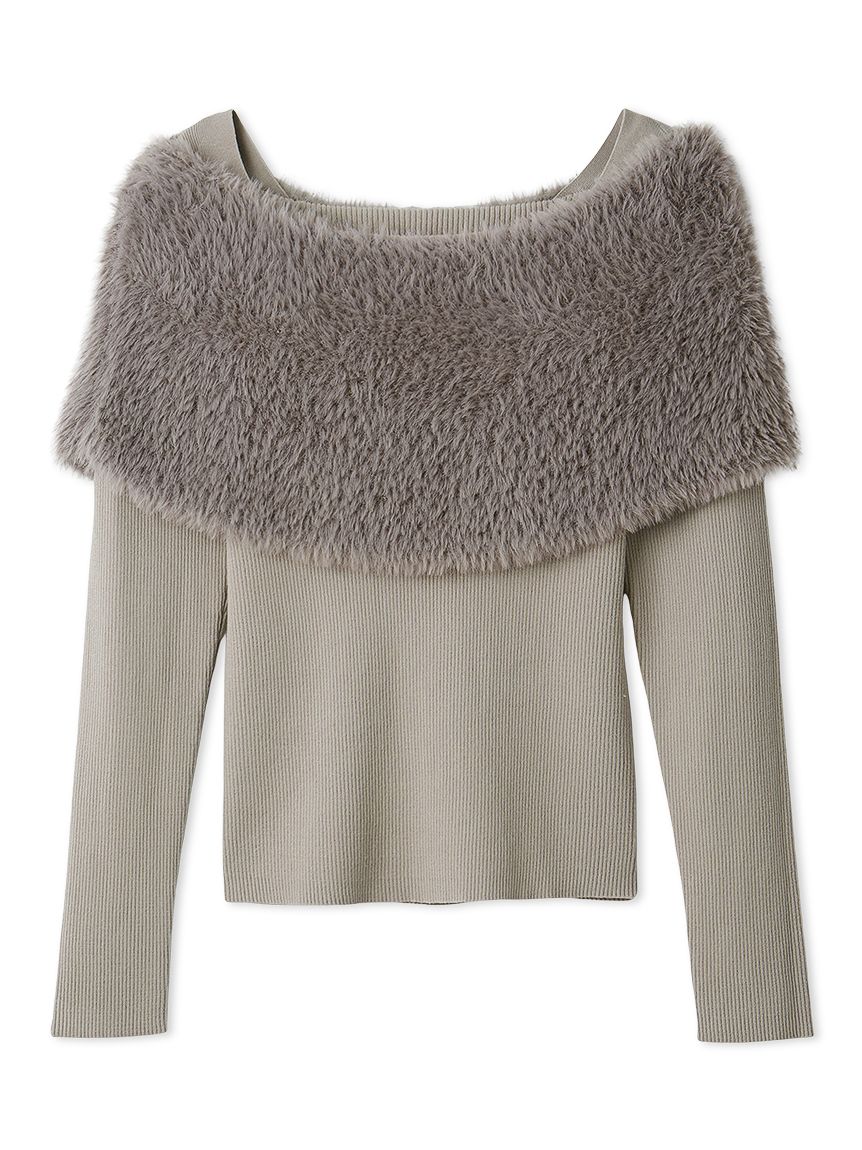 ファーケープニット(ニット)｜トップス｜FRAY I.D（フレイ アイディー