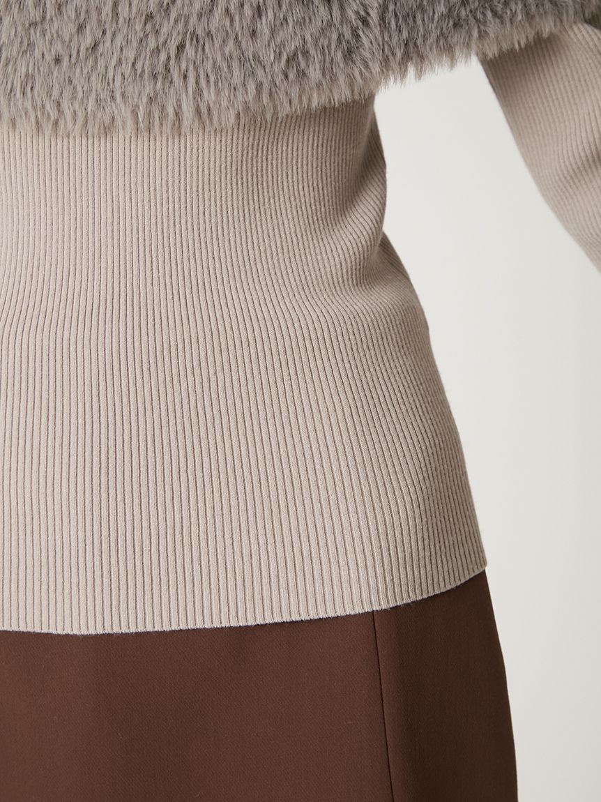 ファーケープニット(ニット)｜トップス｜FRAY I.D（フレイ アイディー