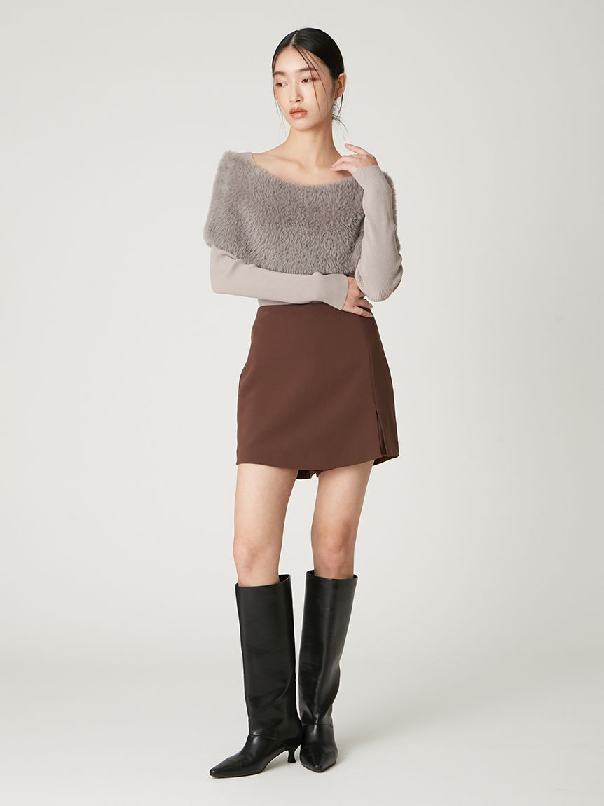 ファーケープニット(ニット)｜トップス｜FRAY I.D（フレイ アイディー