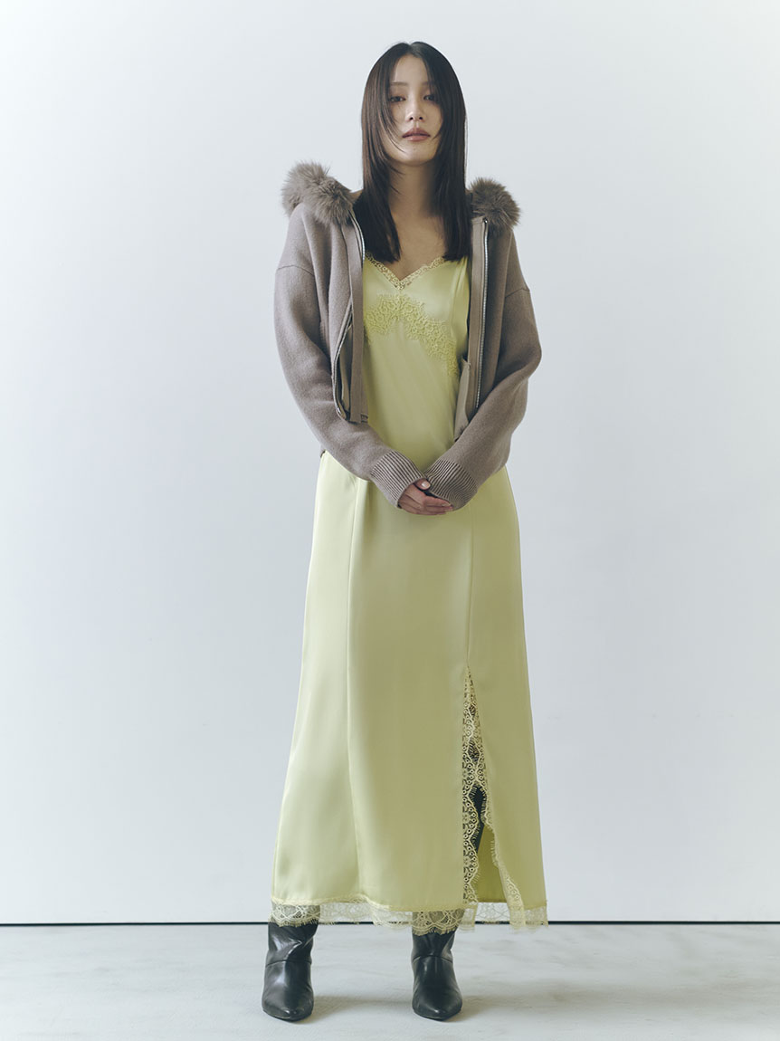 フードファージップニットパーカー(ニット)｜トップス｜FRAY I.D