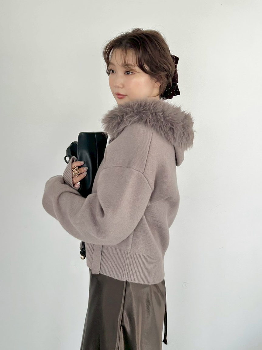 フードファージップニットパーカー(ニット)｜トップス｜FRAY I.D