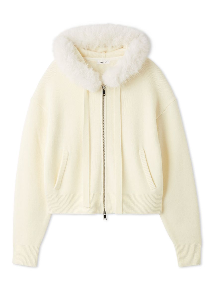 フードファージップニットパーカー(ニット)｜トップス｜FRAY I.D