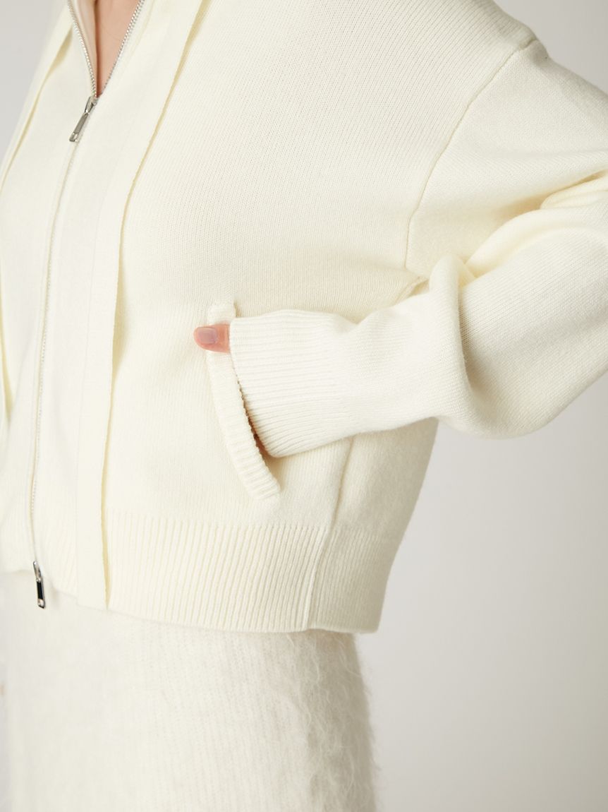 フードファージップニットパーカー(ニット)｜トップス｜FRAY I.D