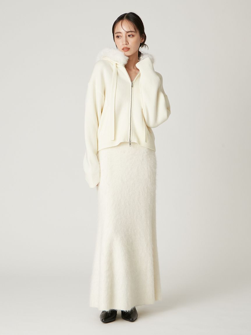 フードファージップニットパーカー(ニット)｜トップス｜FRAY I.D