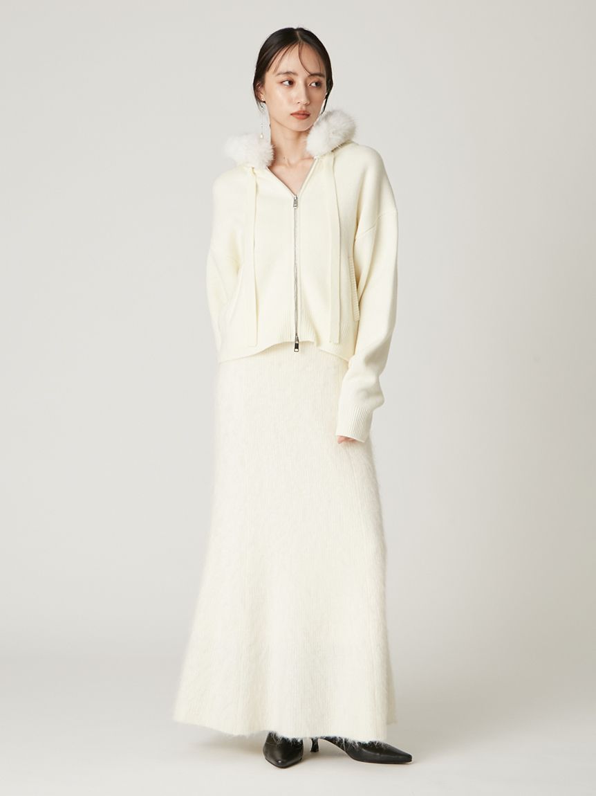 フードファージップニットパーカー(ニット)｜トップス｜FRAY I.D