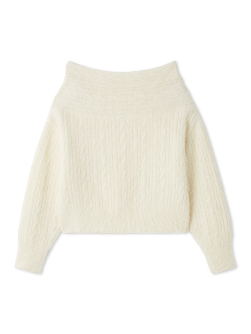 アルパカシャギーケーブルオフショルニット(ニット)｜トップス｜FRAY