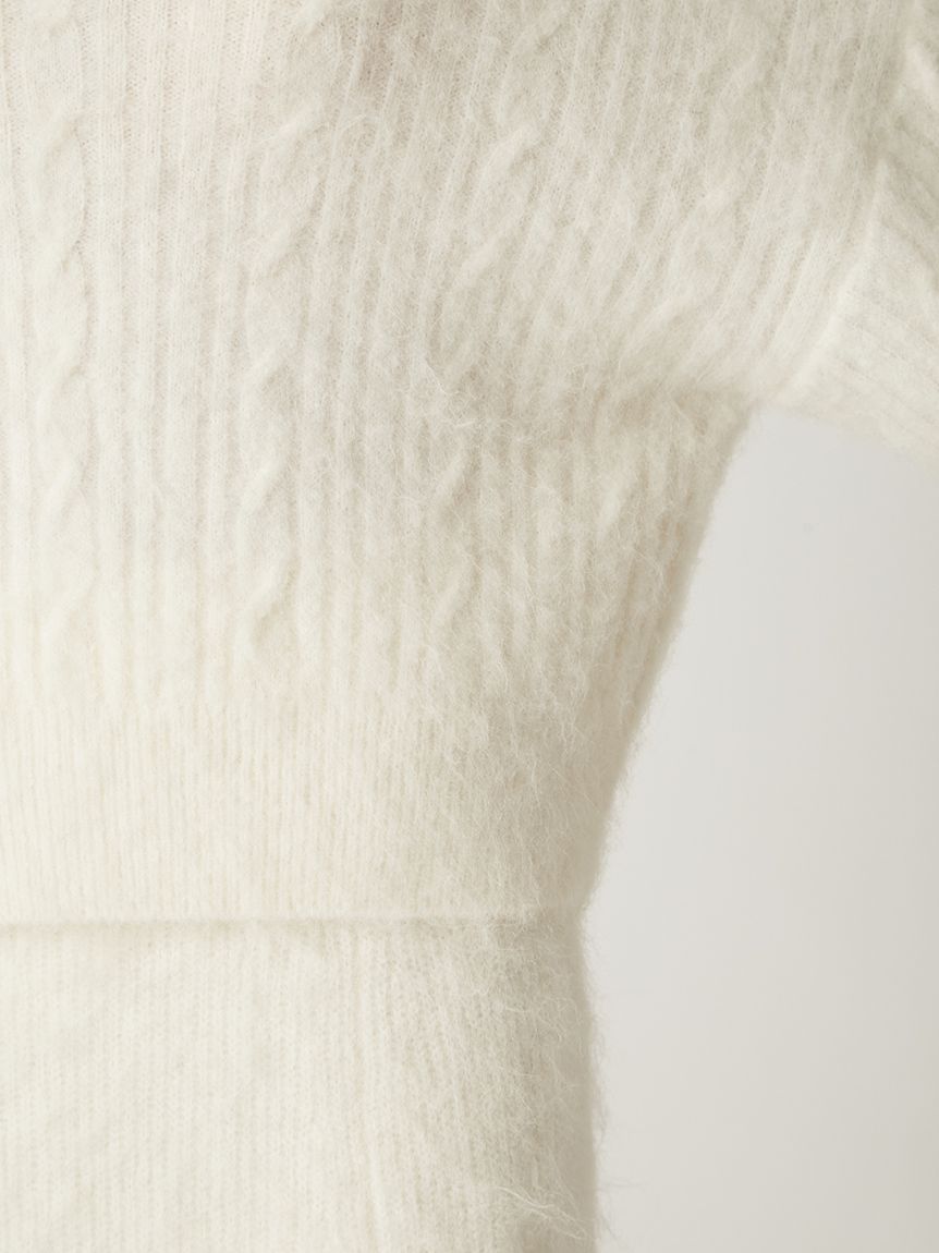 アルパカシャギーケーブルオフショルニット(ニット)｜トップス｜FRAY