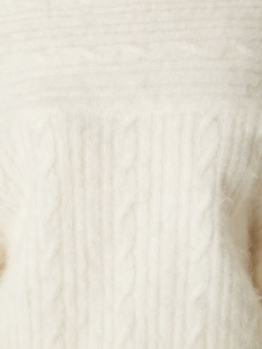 アルパカシャギーケーブルオフショルニット(ニット)｜トップス｜FRAY