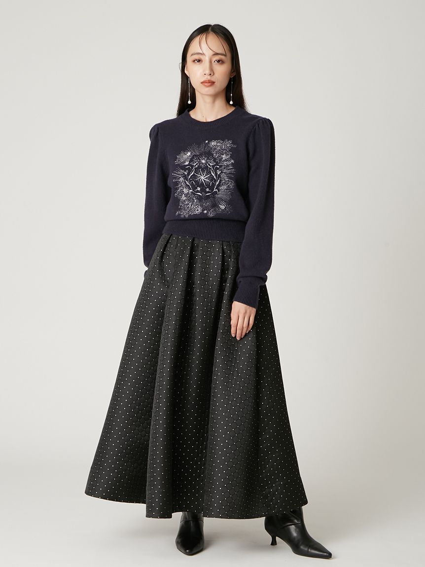 エトワールエンブロイダリーニット　フレイアイディー エトワールエンブロイダリーニット(ニット)｜トップス｜FRAY I.D