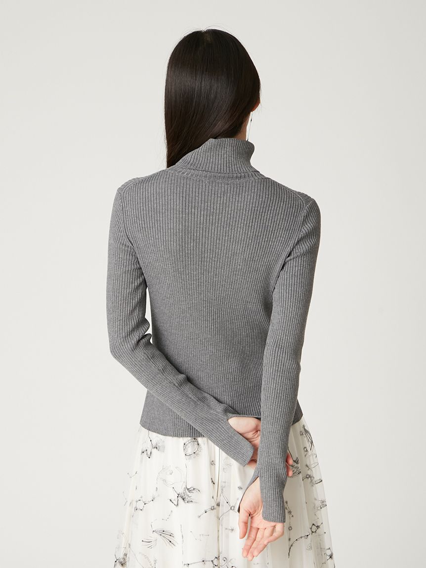 カレッジエンブロイダリーリブタートルニット(ニット)｜トップス｜FRAY  