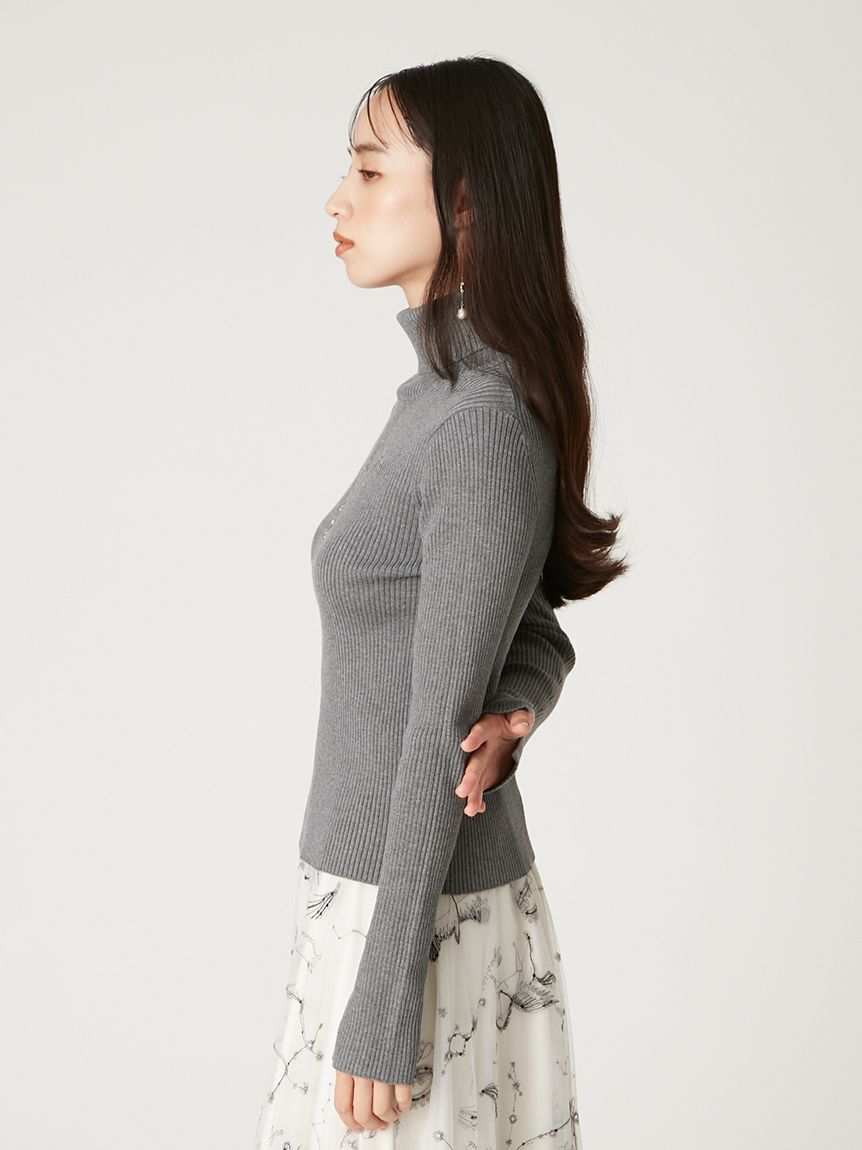 カレッジエンブロイダリーリブタートルニット(ニット)｜トップス｜FRAY