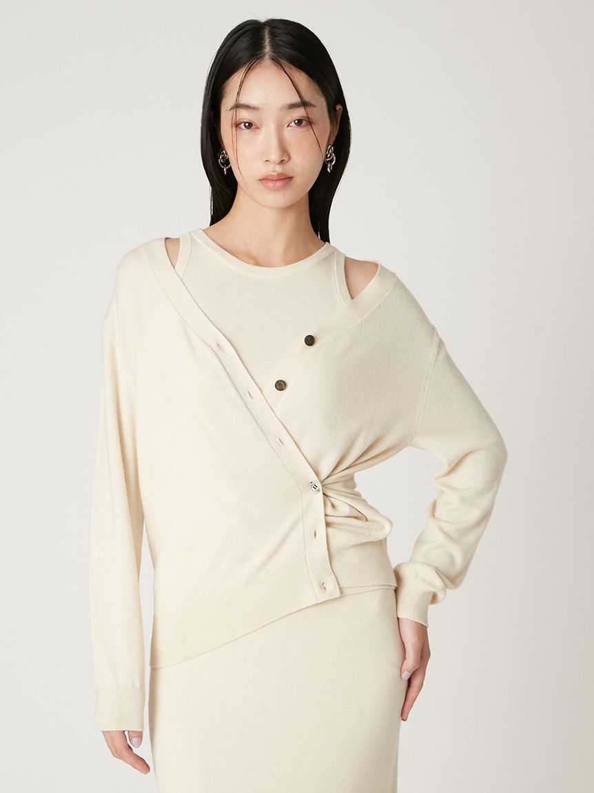 ウォッシャブルカシミヤシルクニットアンサンブル／ウォッシャブル