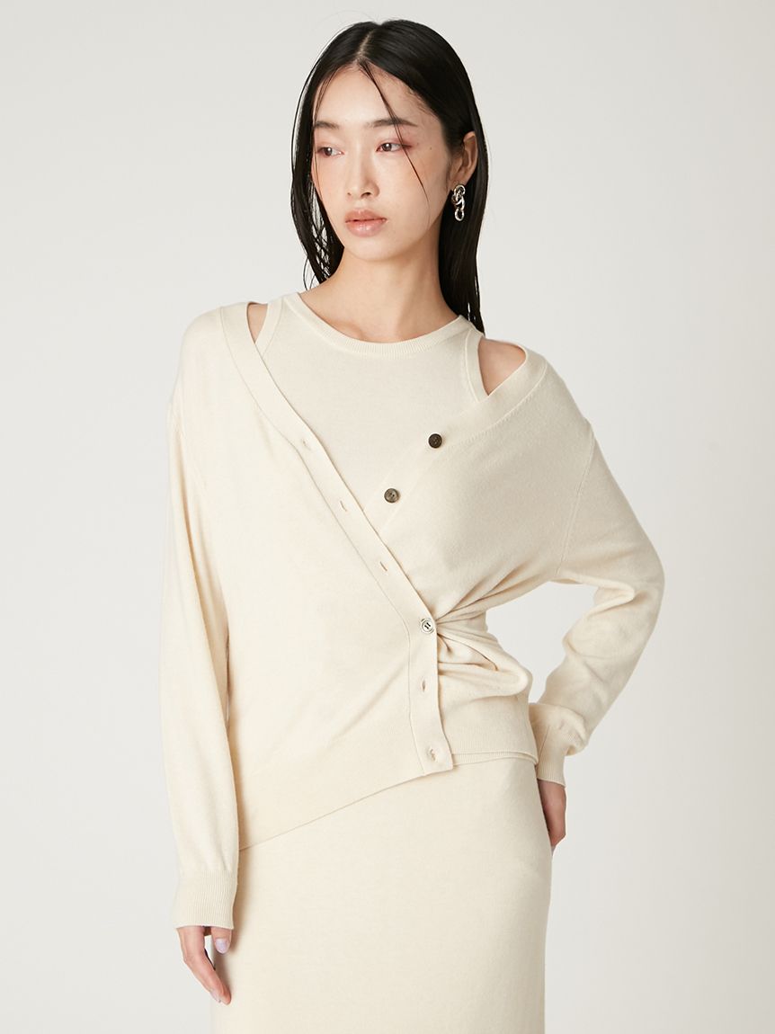 ウォッシャブルカシミヤシルクニットアンサンブル／ウォッシャブル