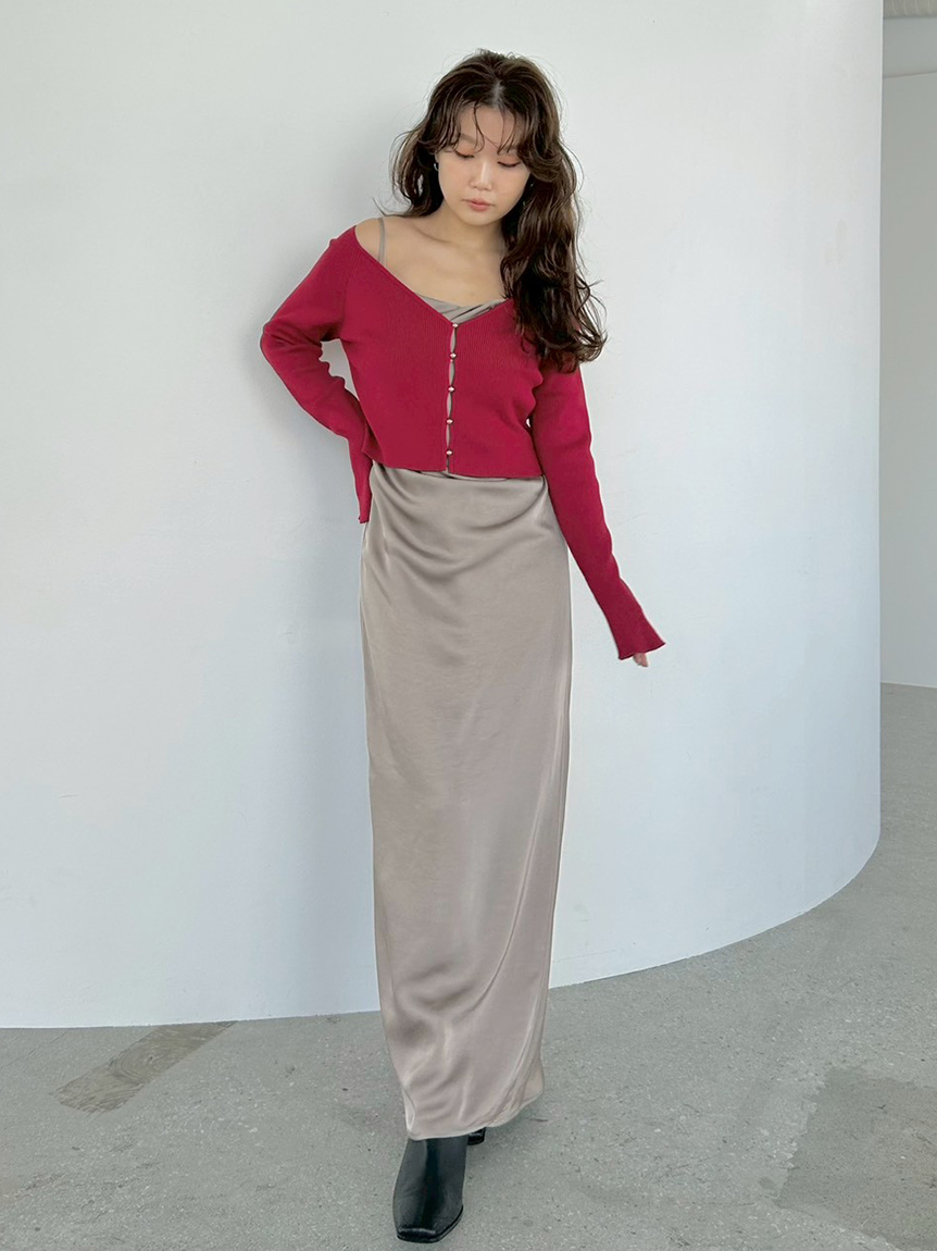 クロップドリブニットカーディガン(カーディガン)｜トップス｜FRAY I.D