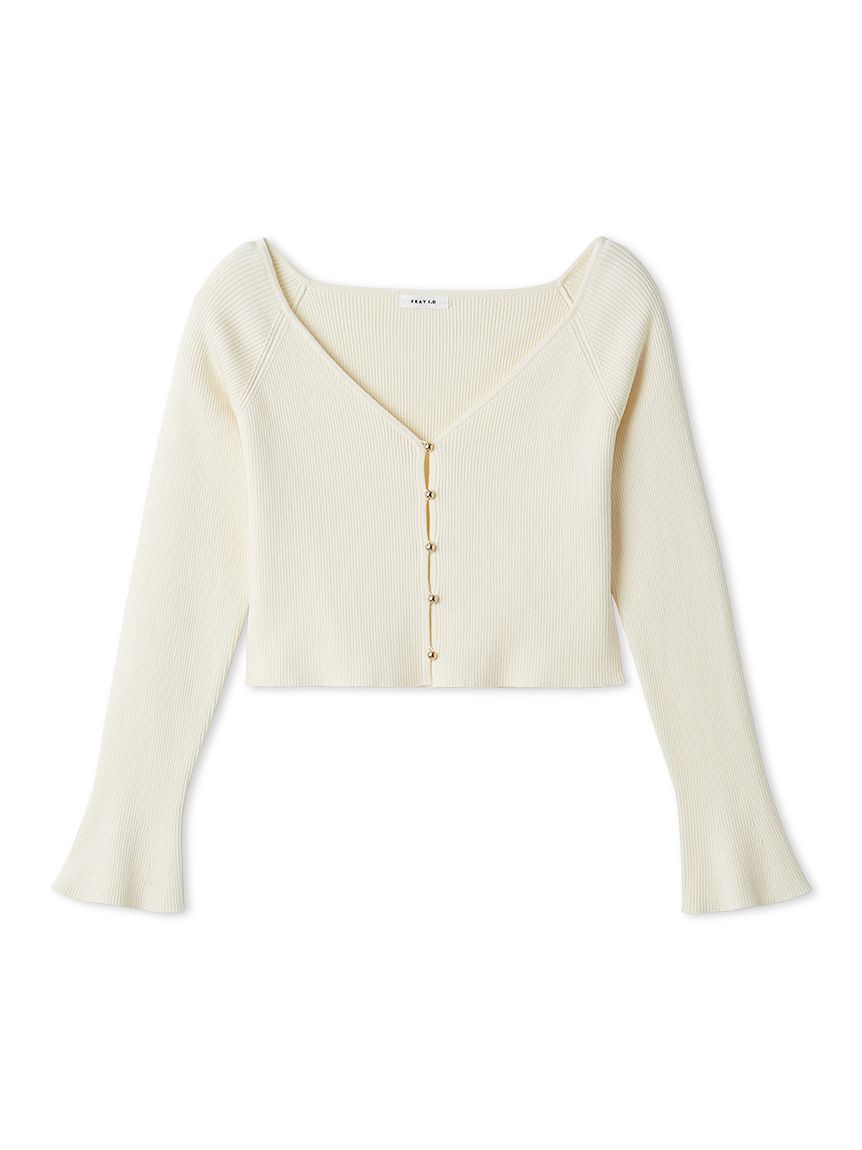 クロップドリブニットカーディガン(カーディガン)｜トップス｜FRAY I.D