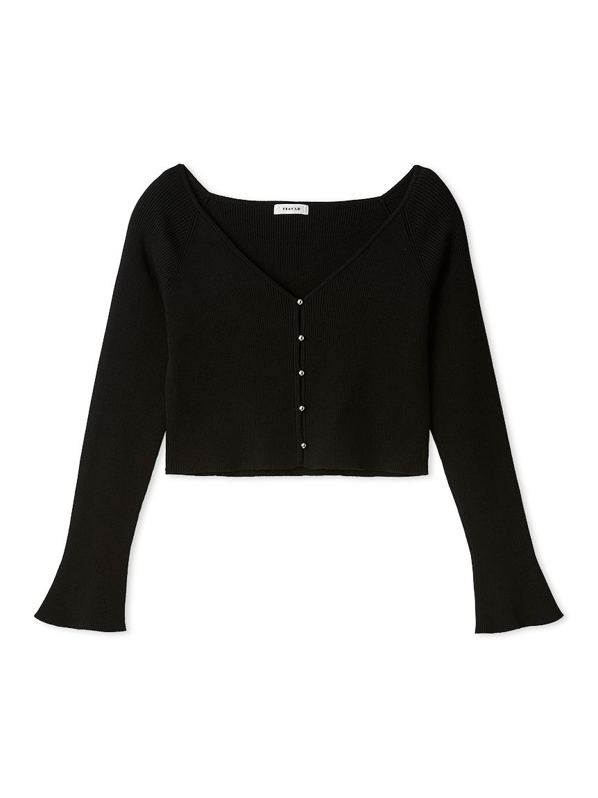 クロップドリブニットカーディガン(カーディガン)｜トップス｜FRAY I.D