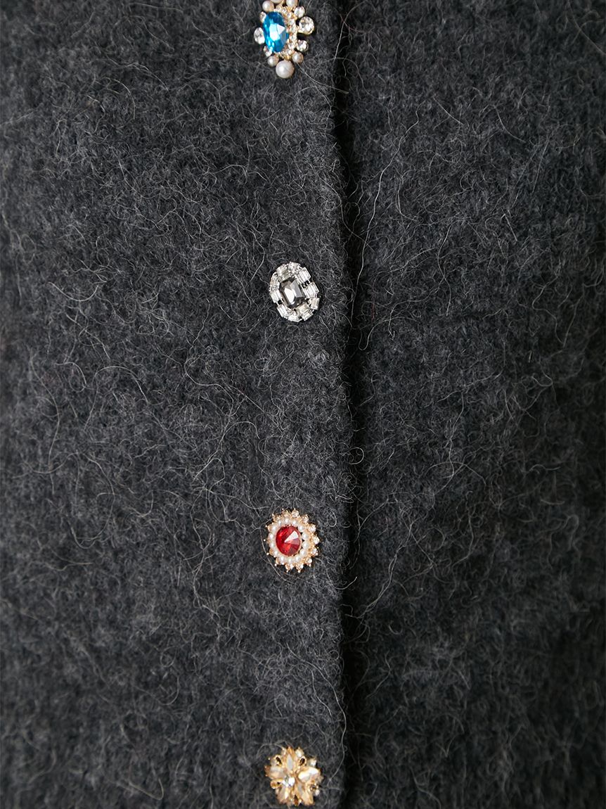 アルパカシャギービジューカーディガン(カーディガン)｜トップス｜FRAY