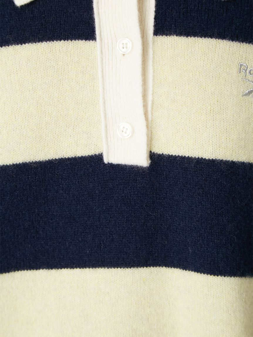 Reebok× FRAY I.D】ラガーカラーポロニットプルオーバー(ニット