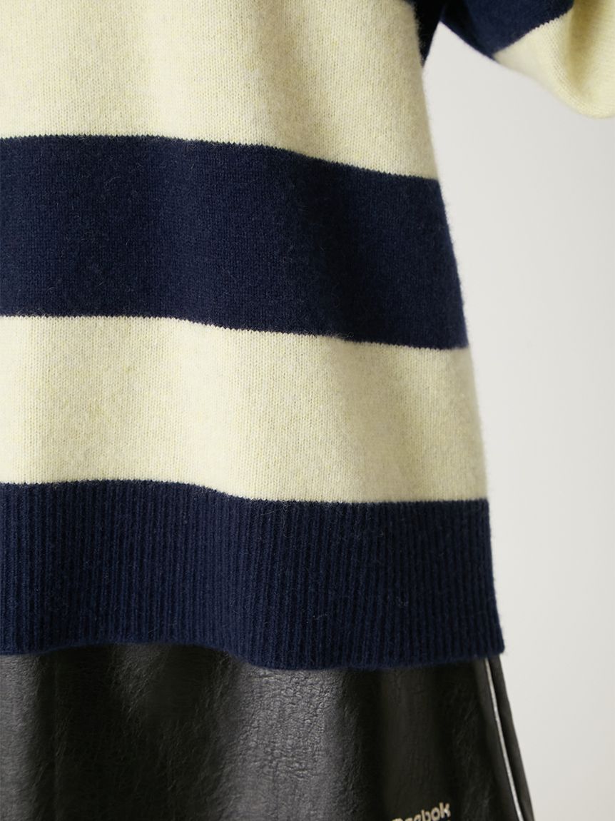 Reebok× FRAY I.D】ラガーカラーポロニットプルオーバー(ニット
