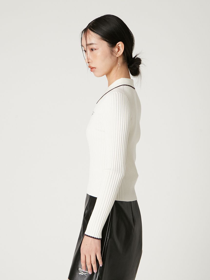 Reebok× FRAY I.D】ラメリブポロカラーニット(ニット)｜トップス｜FRAY