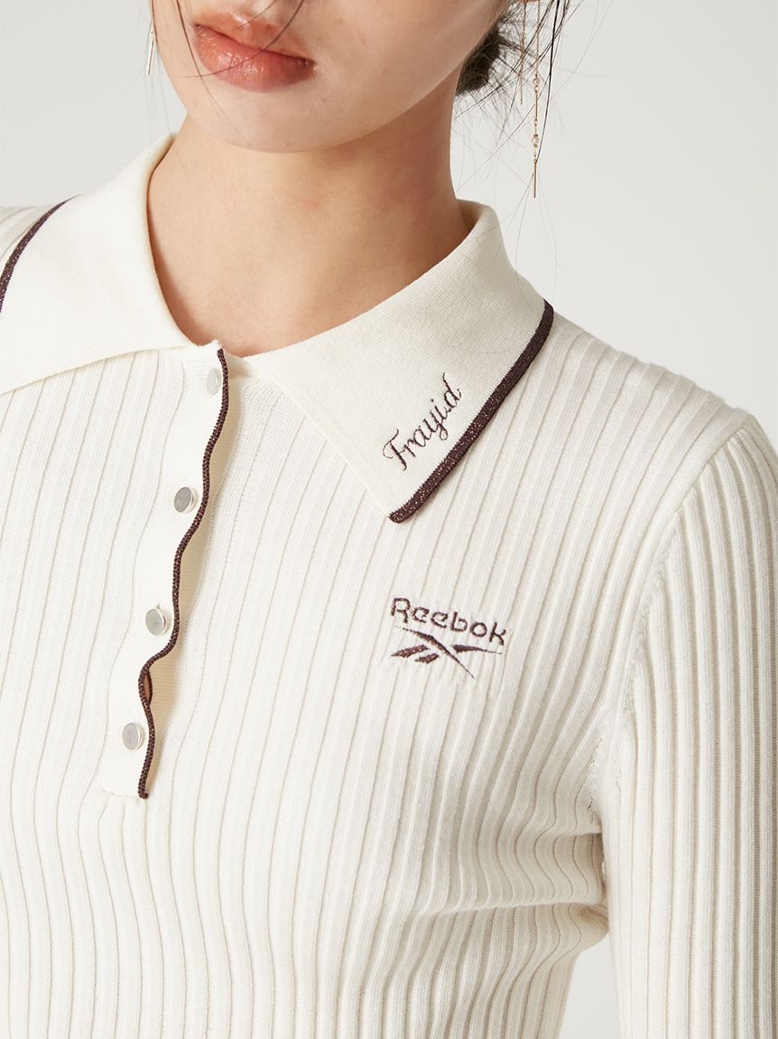 Reebok× FRAY I.D】ラメリブポロカラーニット(ニット)｜トップス｜FRAY