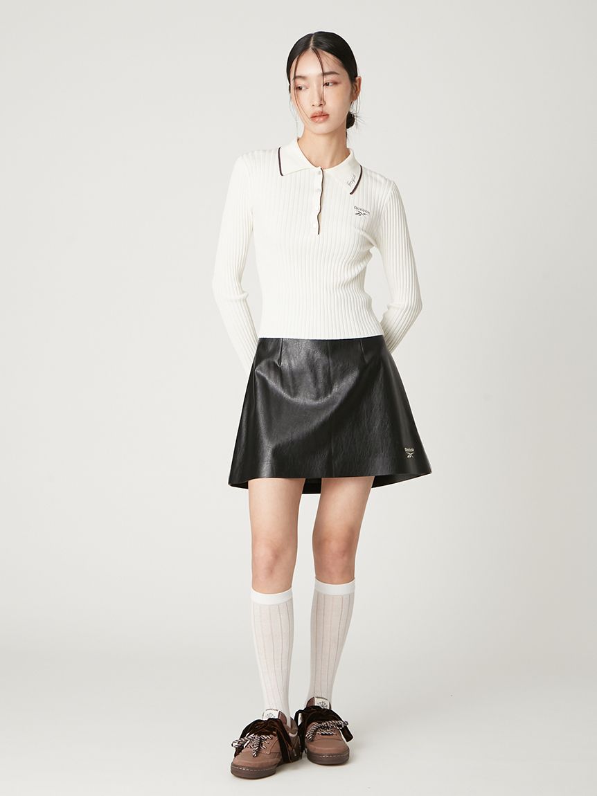 Riho　1113 Reebok× FRAY I.D】ラメリブポロカラーニット(ニット)｜トップス｜FRAY