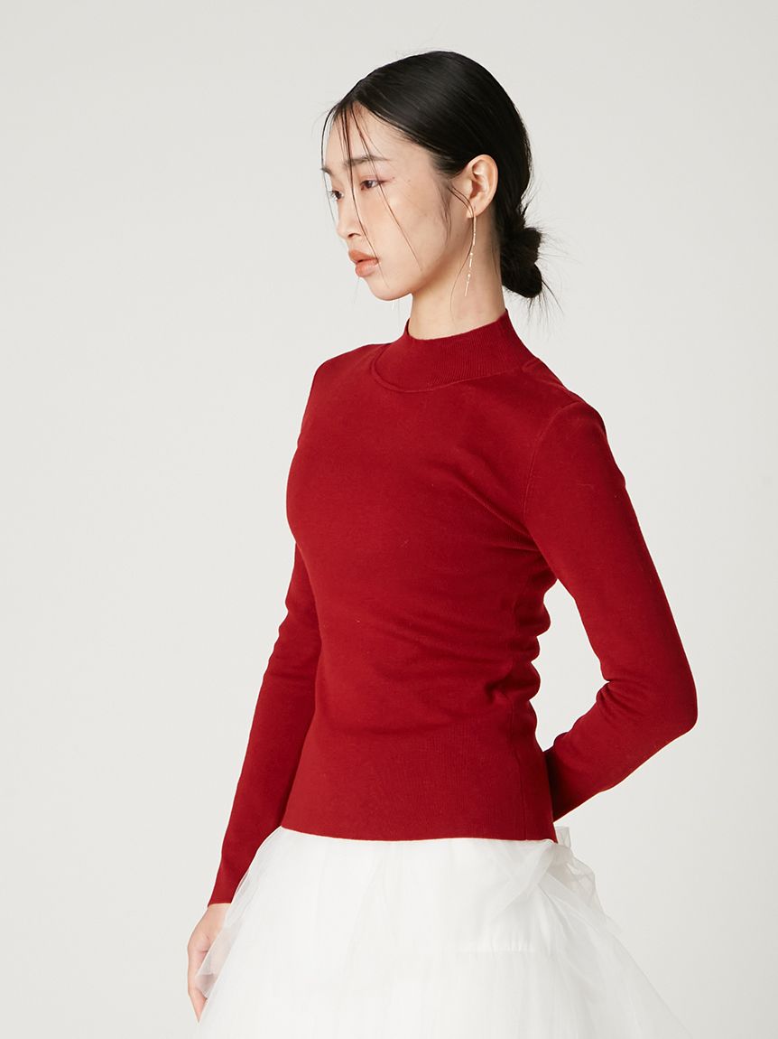 シルクブレンドバックオープンタートルニット(ニット)｜トップス｜FRAY