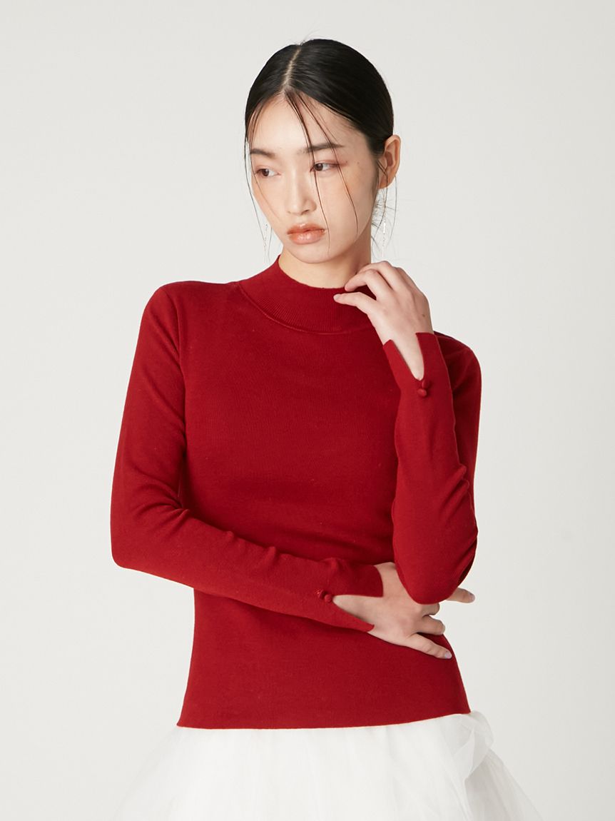 シルクブレンドバックオープンタートルニット(ニット)｜トップス｜FRAY