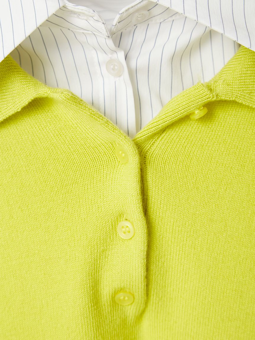 シャツカラーポロニットプルオーバー(ニット)｜トップス｜FRAY I.D