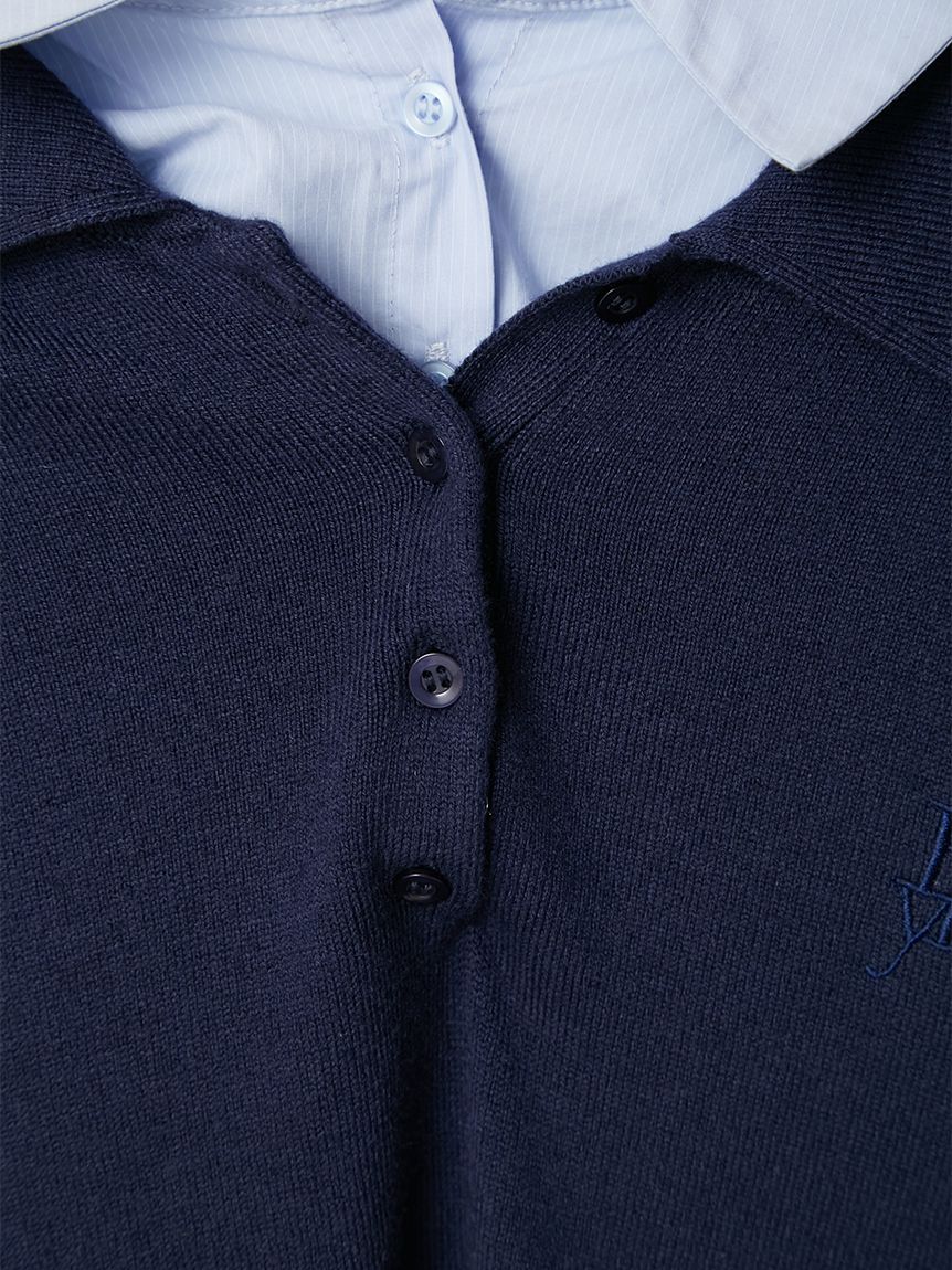 シャツカラーポロニットプルオーバー(ニット)｜トップス｜FRAY I.D