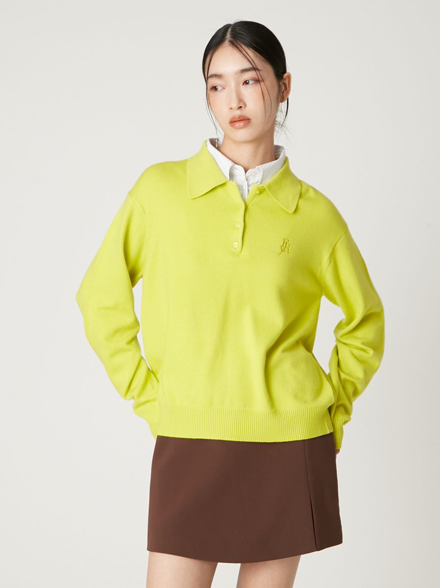 シャツカラーポロニットプルオーバー(ニット)｜トップス｜FRAY I.D