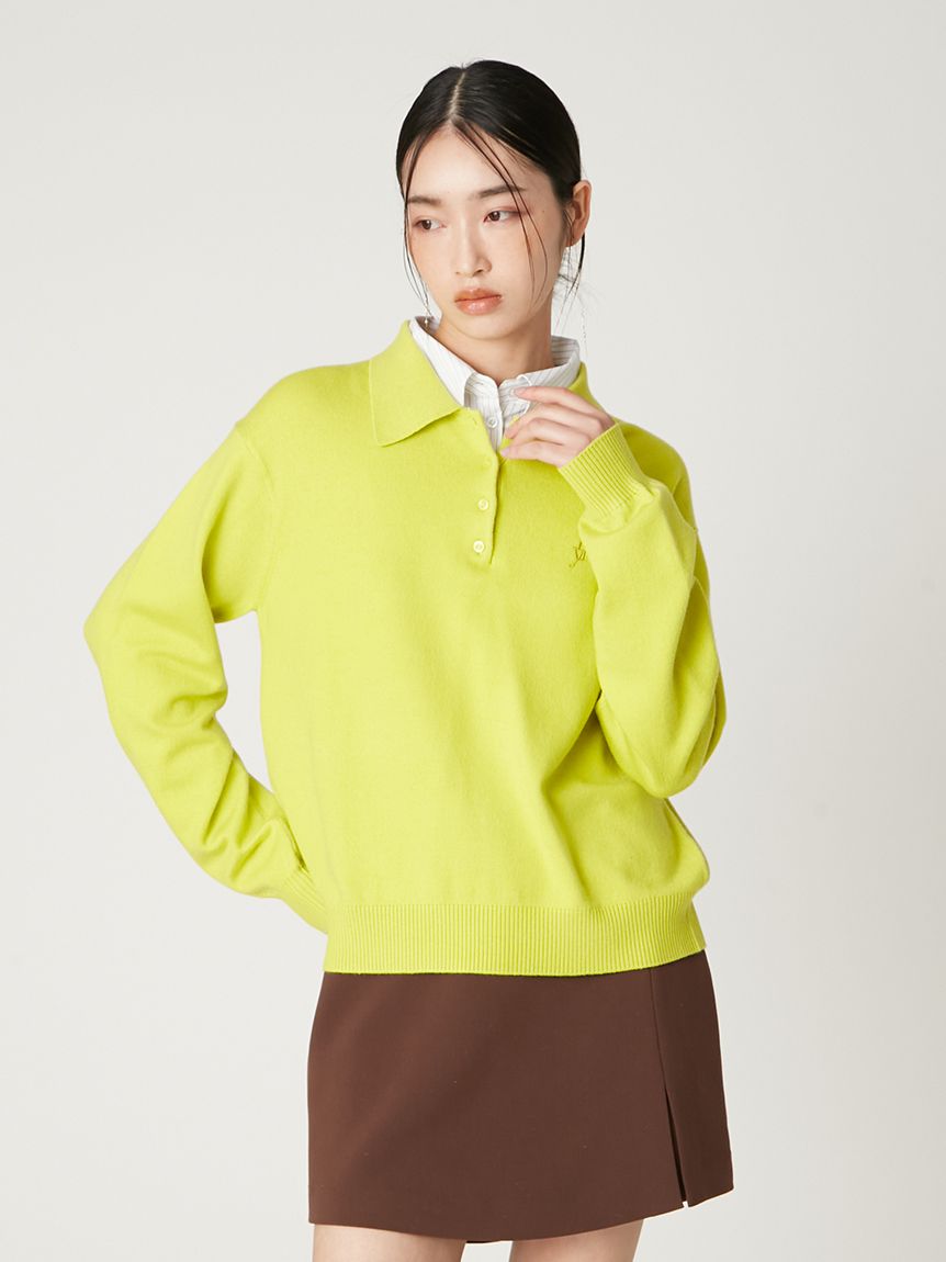 シャツカラーポロニットプルオーバー(ニット)｜トップス｜FRAY I.D
