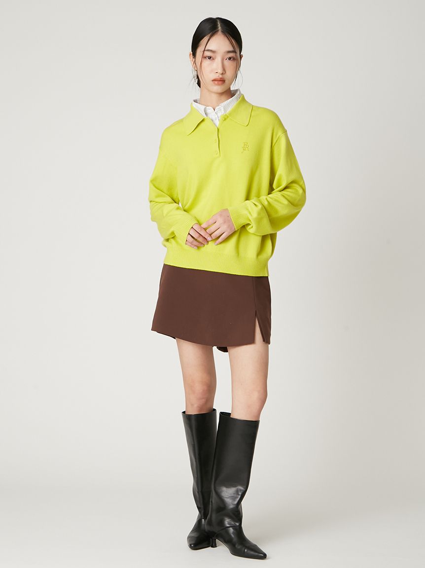 シャツカラーポロニットプルオーバー(ニット)｜トップス｜FRAY I.D