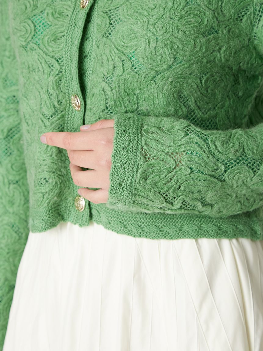 エンブロイダリーニットジャケット(ニット)｜トップス｜FRAY I.D