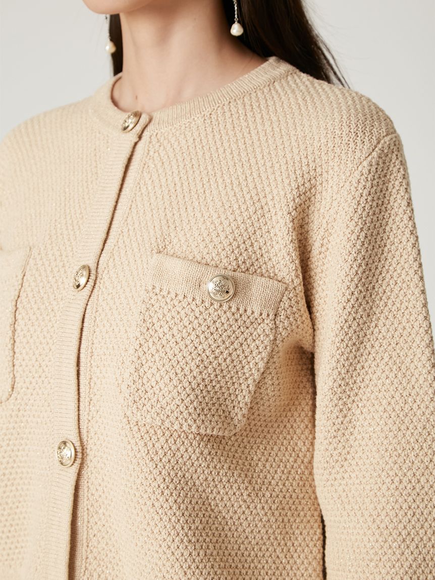 金釦コンパクトニットツイードカーディガン(ニット)｜トップス｜FRAY