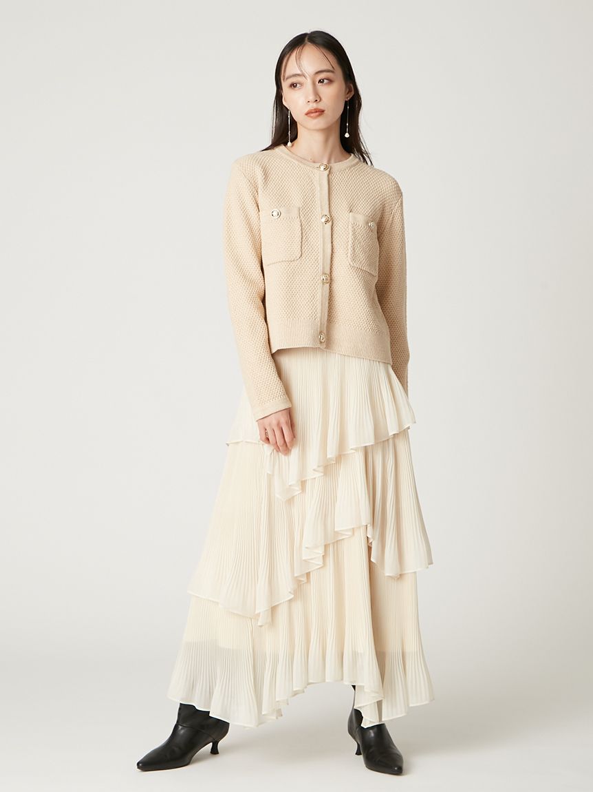 金釦コンパクトニットツイードカーディガン(ニット)｜トップス｜FRAY