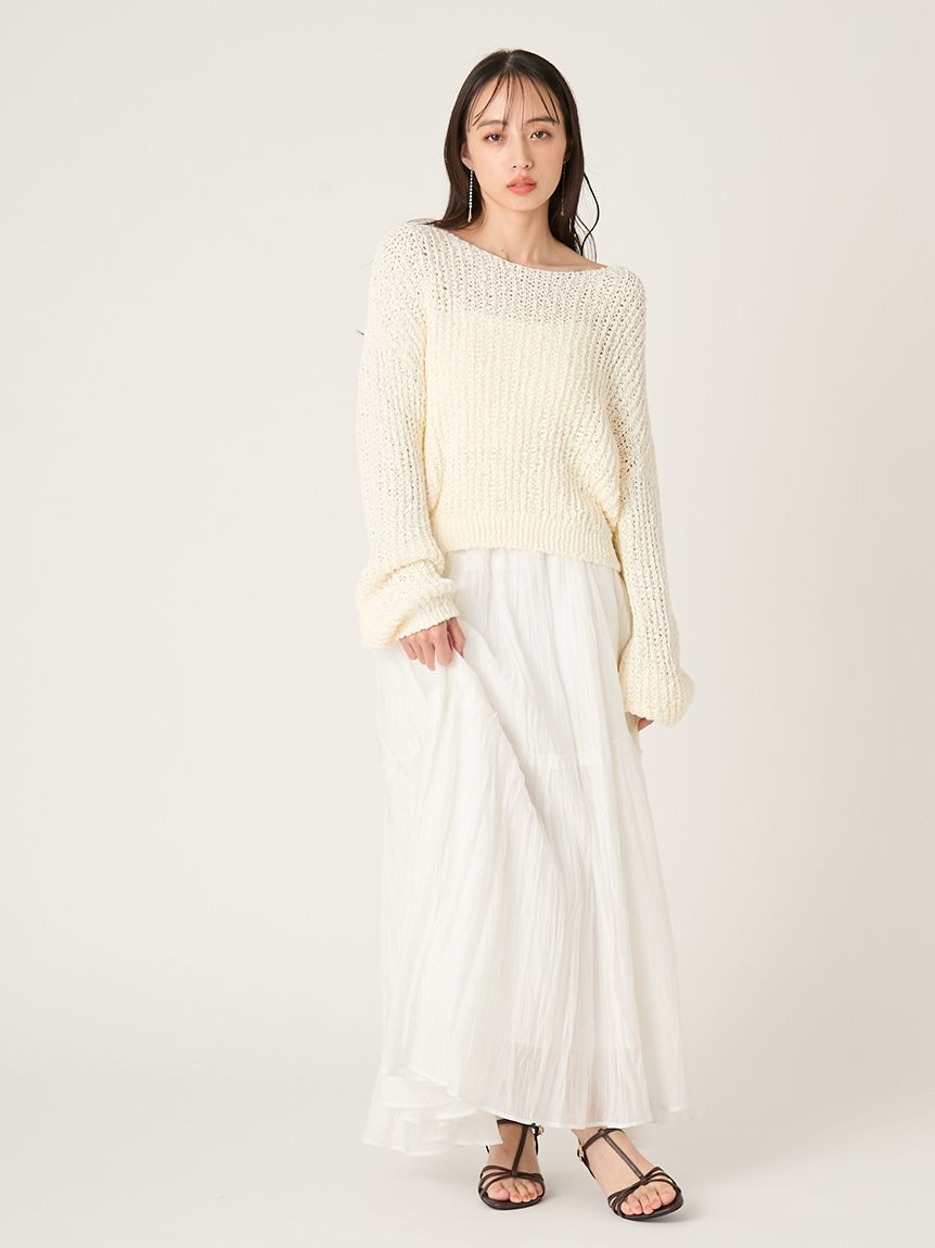 FRAY ID ローゲージソフトコットンスラブニット Amazon | [フレイ アイディー] ローゲージソフトコットンスラブニット