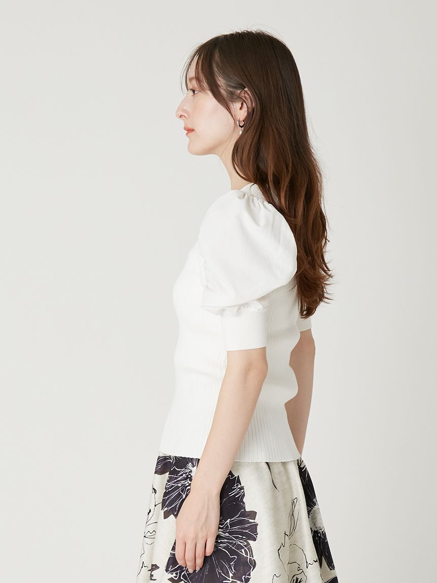 パフスリーブニットトップス(ニット)｜トップス｜FRAY I.D（フレイ