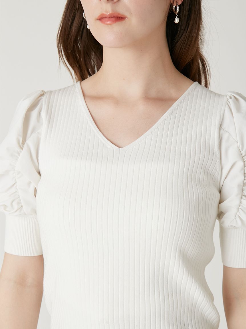 パフスリーブニットトップス(ニット)｜トップス｜FRAY I.D（フレイ