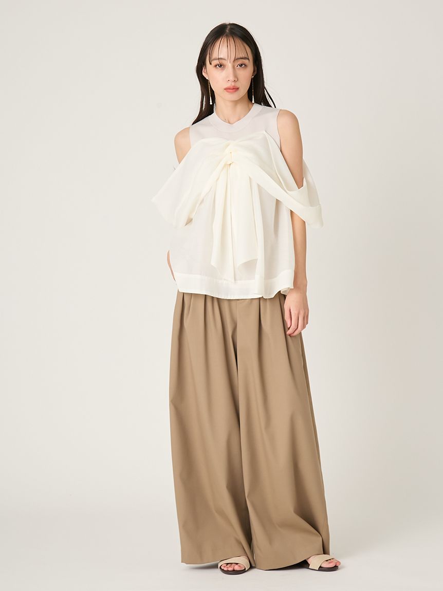 ニットコンビペプラムトップス(ニット)｜トップス｜FRAY I.D（フレイ