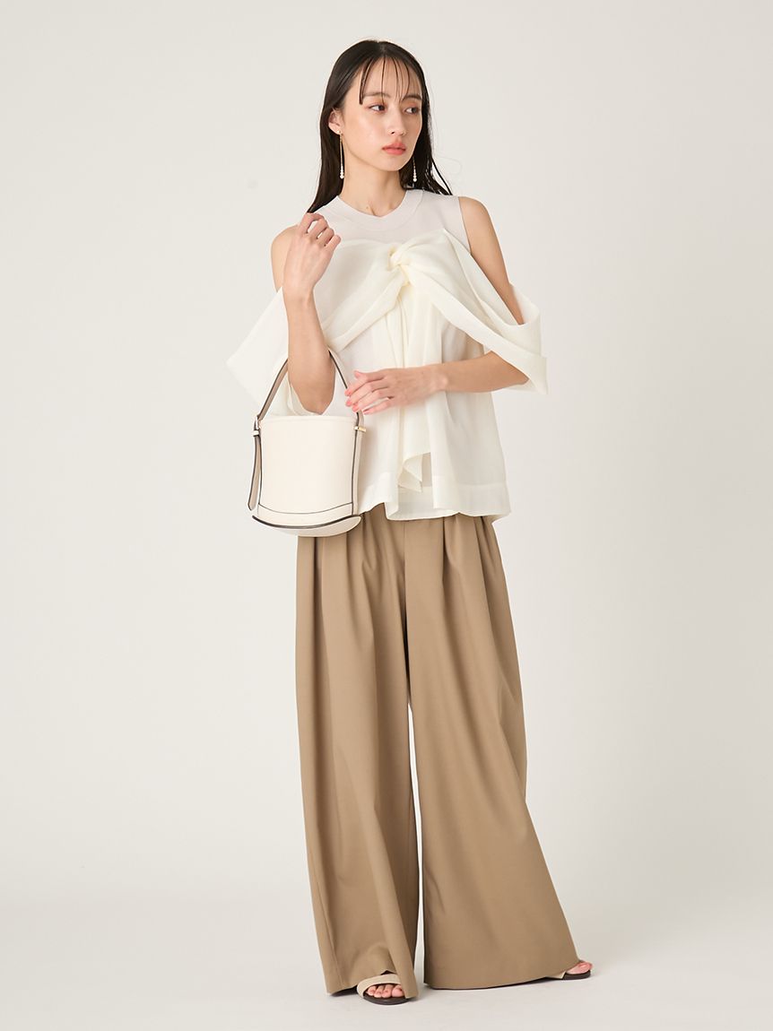 ニットコンビペプラムトップス(ニット)｜トップス｜FRAY I.D（フレイ