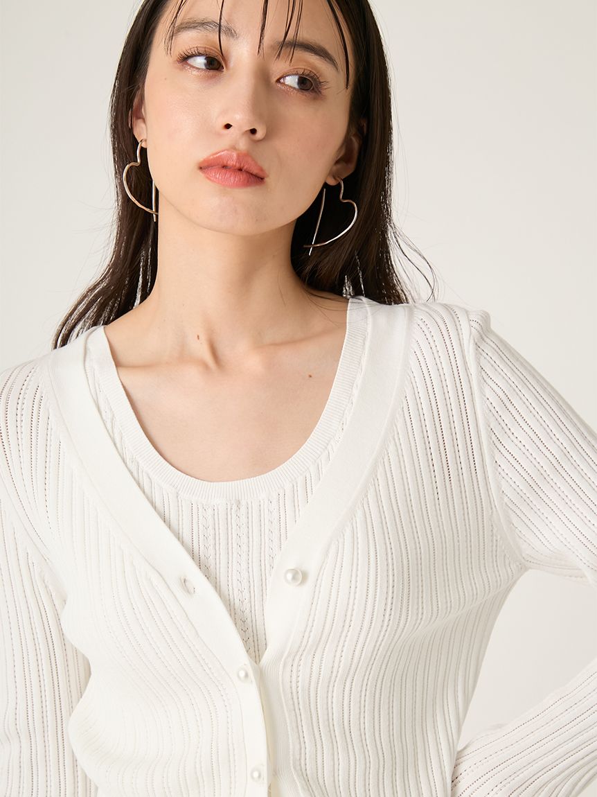 コットンモダールアンサンブルニット(ニット)｜トップス｜FRAY I.D