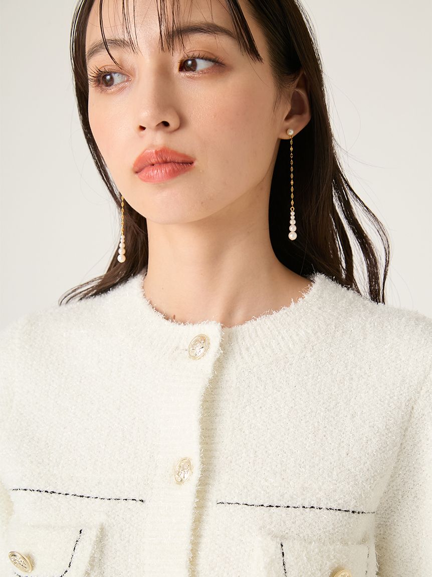 ミックスヤーンニットジャケット(ニット)｜トップス｜FRAY I.D（フレイ