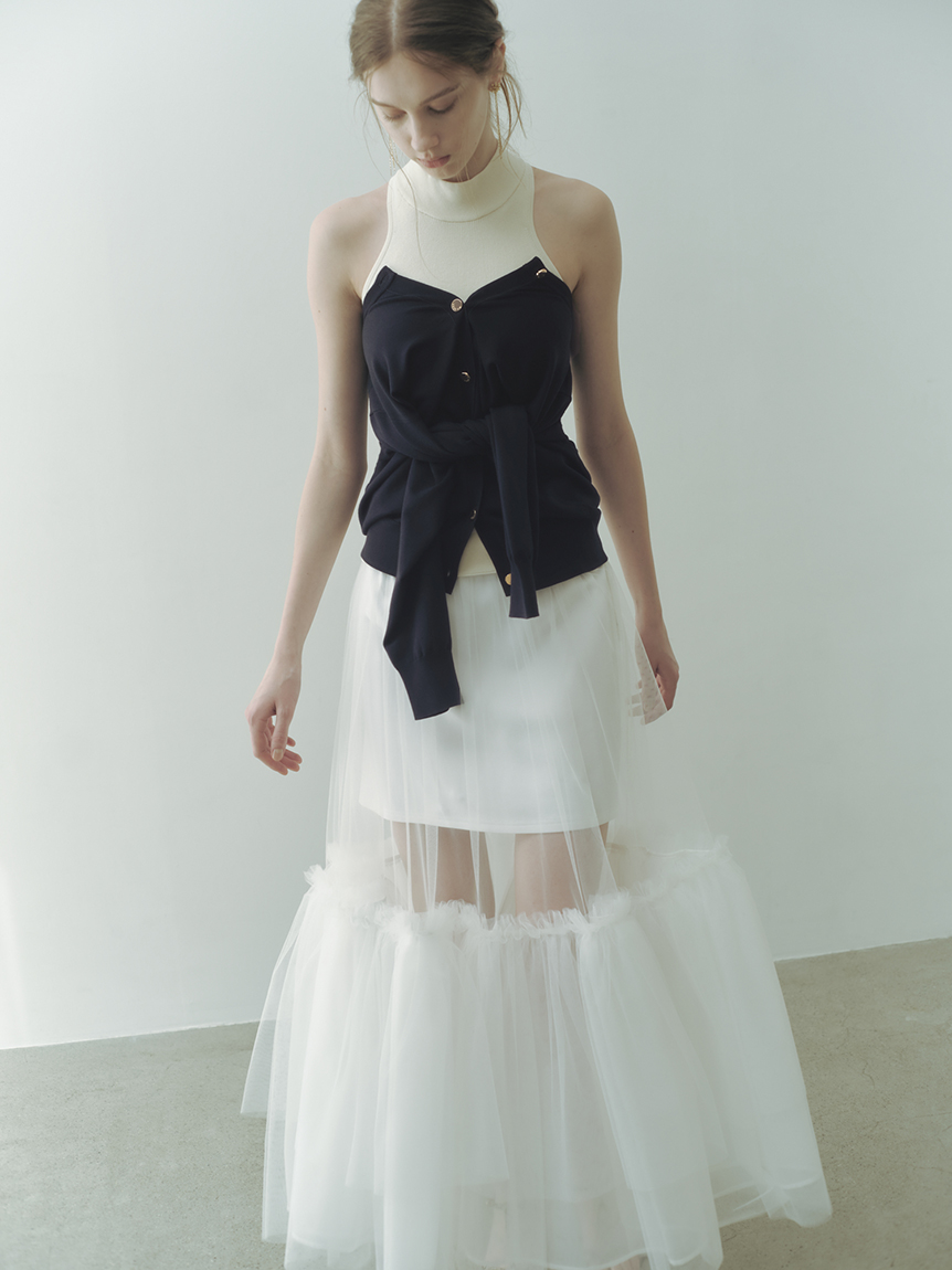 シルクブレンドシアーニットシャツ／ウォッシャブル(ニット)｜トップス