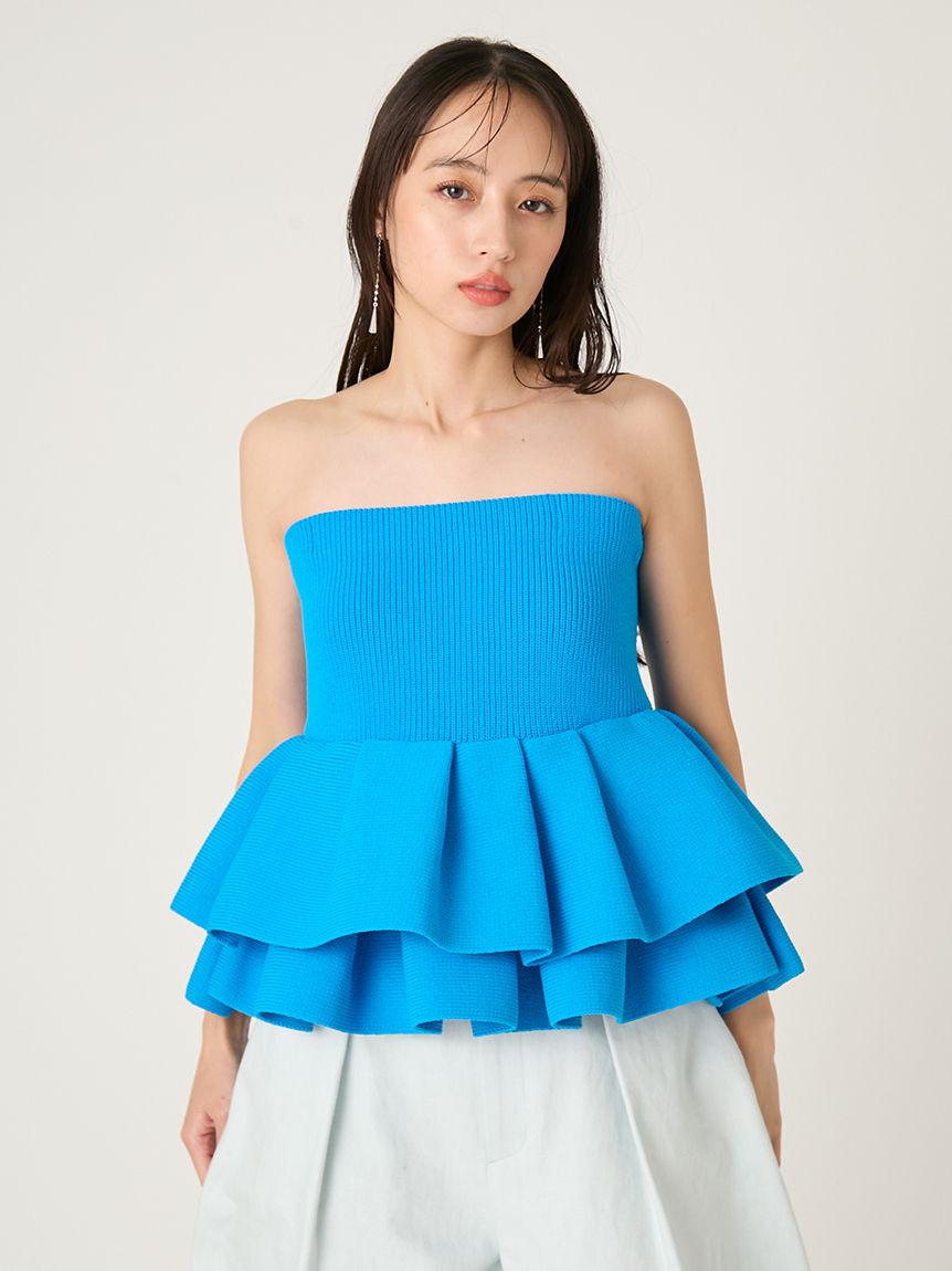 ランダムペプラムニットベアトップス(ニット)｜トップス｜FRAY I.D