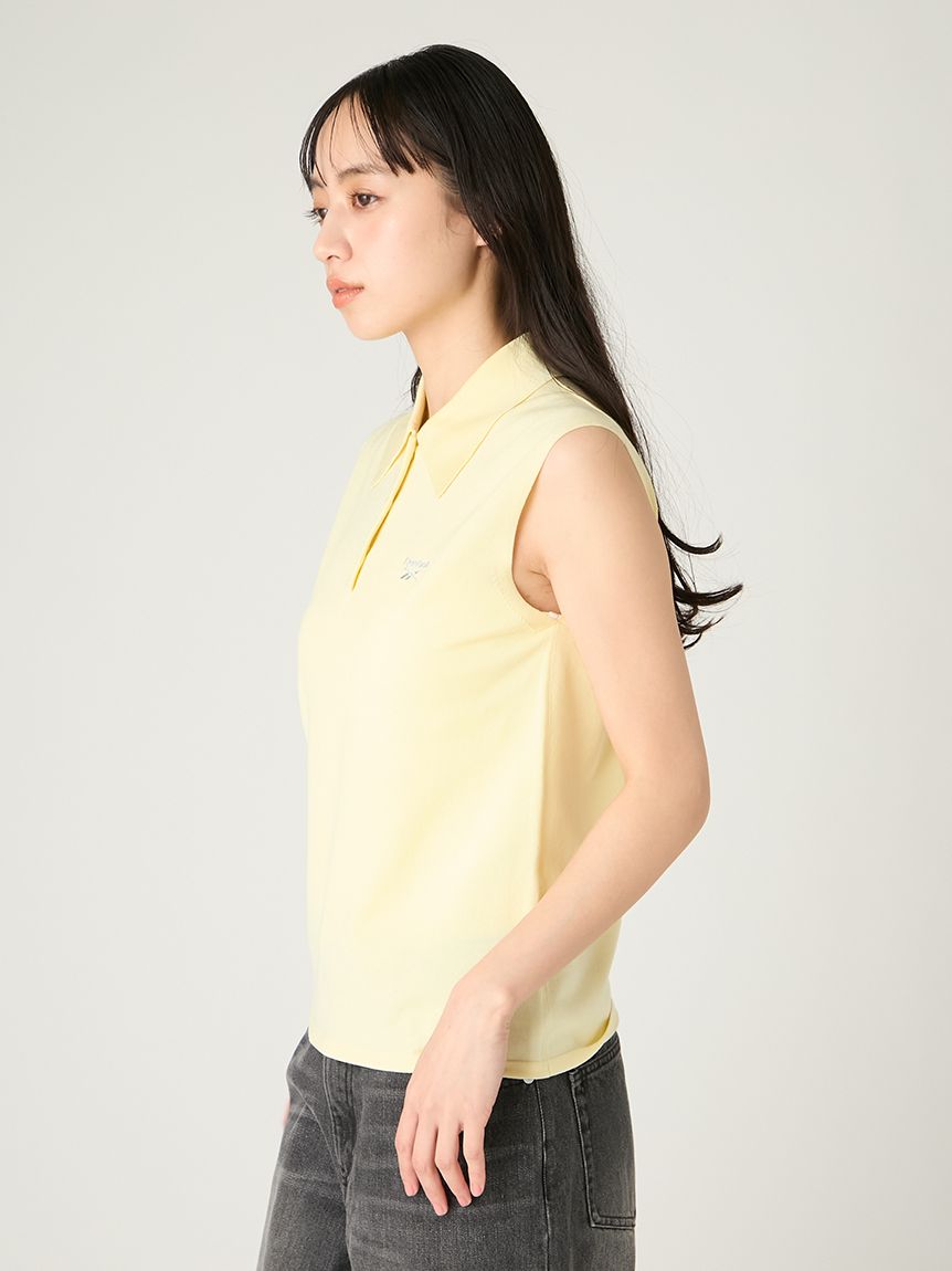 Reebok×FRAY I.D】ノースリポロニット／ウォッシャブル(ニット