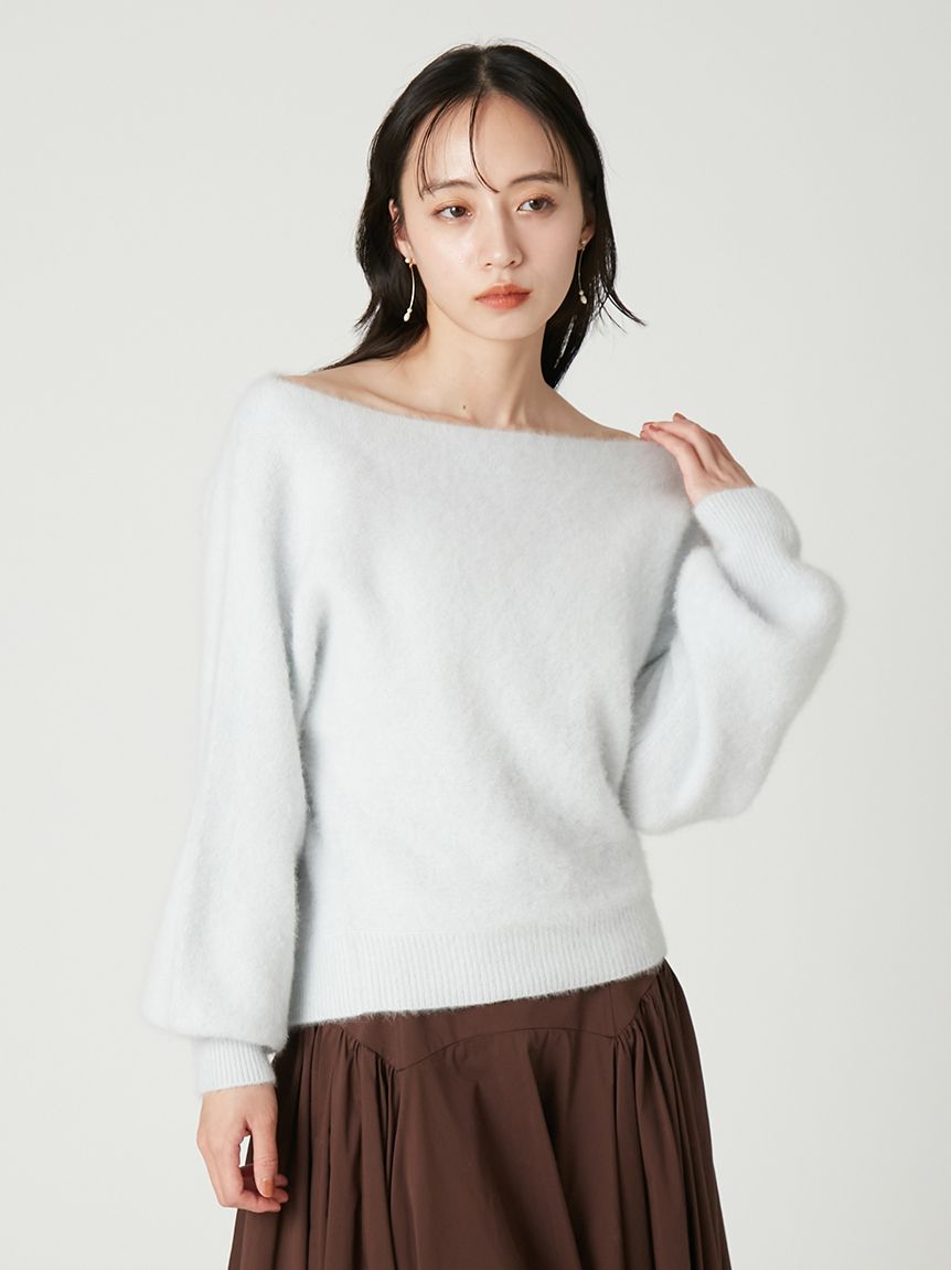 フォックスカシミアオフショルプルオーバー(ニット・セーター)｜TOPS