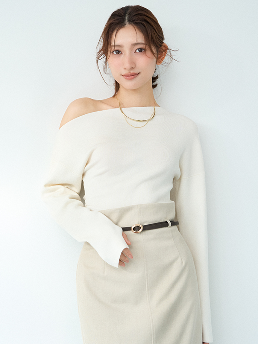 2wayオフショルニットトップス(ニット・セーター)｜TOPS｜FRAY I.D